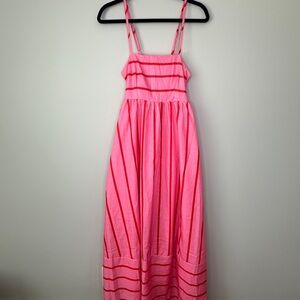 Source Unknown Pink Tiered Maxi Sundress